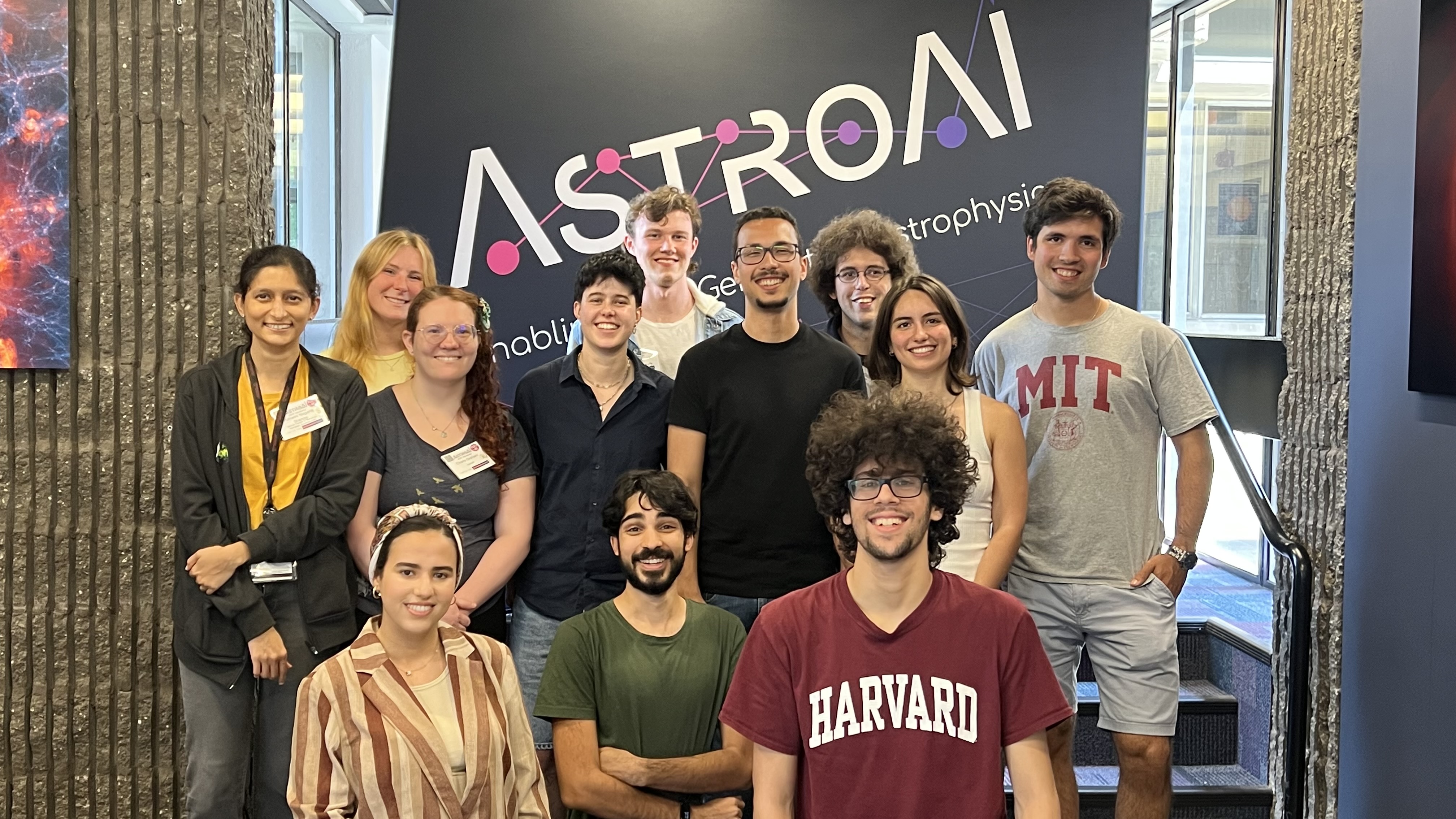 The 2025 AstroAI Summer Students during the AstroAI Workshop